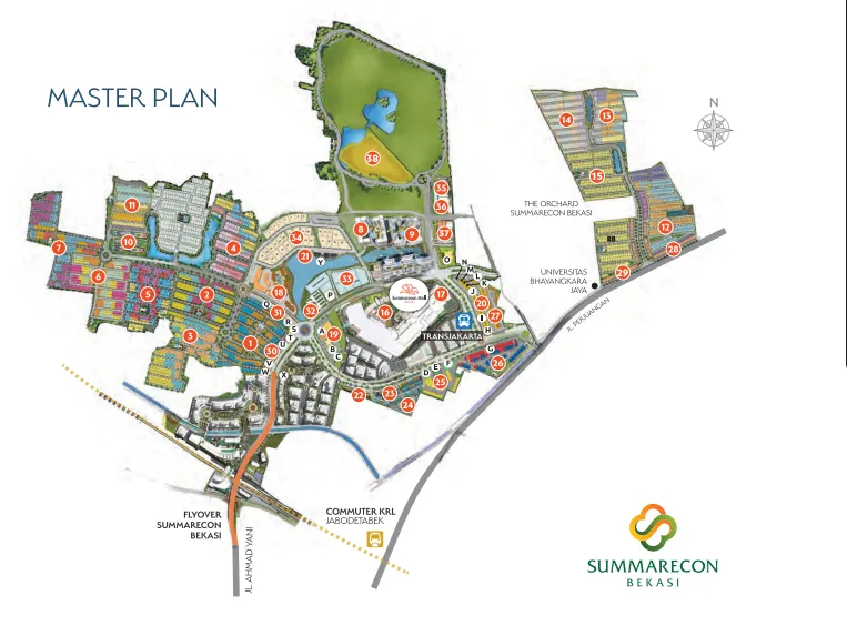 Mulberry Residence Masterplan - The Orchard Summarecon Bekasi